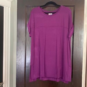 Lularoe Leah drop shoulder cuffed tunic